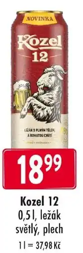 Qanto Kozel 12, ležák světlý nabídka