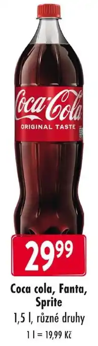 Qanto Coca cola, Fanta, Sprite nabídka