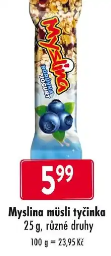 Qanto Myslina müsli tyčinka nabídka