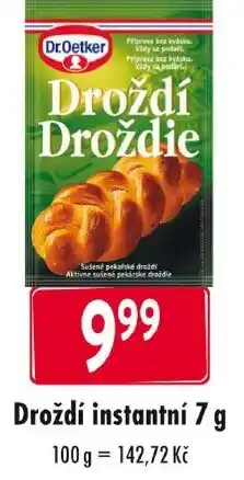 Qanto Dr.Oetker Droždí instantní nabídka