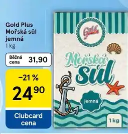Tesco Gold Plus Mořská sůl jemná nabídka