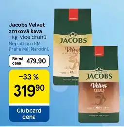 Tesco Jacobs Velvet zrnková káva nabídka