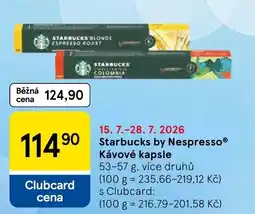 Tesco Starbucks by Nespresso® Kávové kapsle nabídka