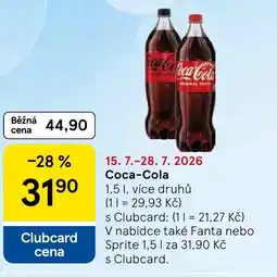 Tesco Coca-cola nabídka