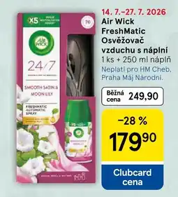 Tesco Airwick FreshMatic Osvěžovač vzduchu s náplní nabídka