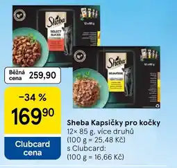 Tesco Sheba Kapsičky pro kočky nabídka