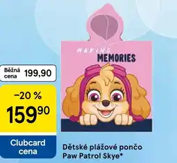Tesco Dětské plážové pončo Paw Patrol Skye nabídka