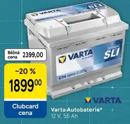 Tesco Varta Autobaterie nabídka