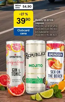 Tesco Ready to drink nápoje nabídka