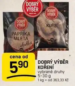 Flop DOBRÝ VÝBĚR KOŘENÍ vybrané druhy nabídka