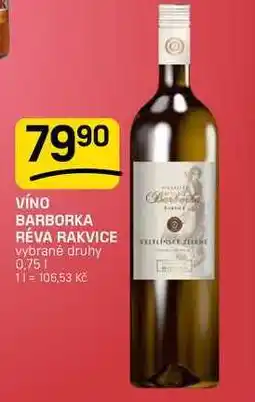 Flop VÍNO BARBORKA RÉVA RAKVICE nabídka