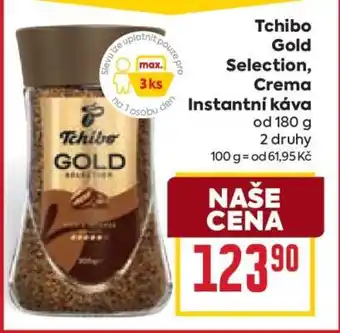 Billa Tchibo Gold Selection, Crema Instantní káva nabídka