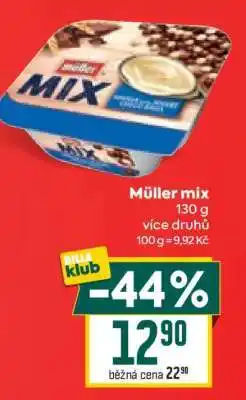 Billa Müller Mix nabídka