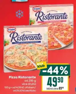 Billa Pizza Ristorante nabídka