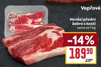 Billa Hovězí přední žebro s kostí nabídka