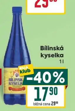 Billa Bílinská kyselka nabídka