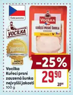Billa Vocílka Kuřecí prsí zauzená šunka nejvyšší jakosti nabídka