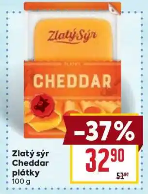 Billa Zlatý sýr Cheddar plátky nabídka