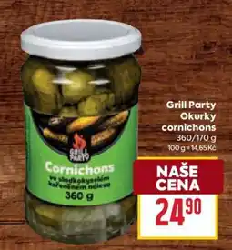 Billa Grill Party Okurky cornichons nabídka