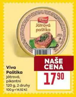 Billa Viva Paštika nabídka