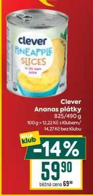 Billa Clever Ananas plátky nabídka