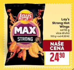 Billa Lay’s Strong Hot Wings nabídka