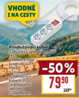 Billa Prodlužovací kabel nabídka