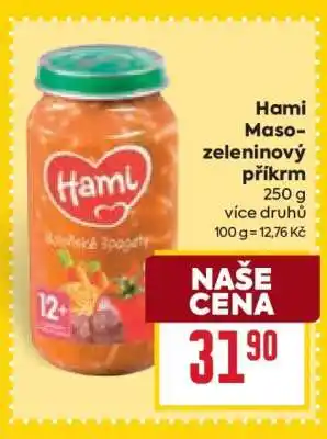 Billa HAMI Maso- zeleninový příkrm nabídka