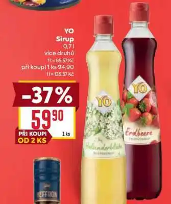 Billa Yo sirup nabídka