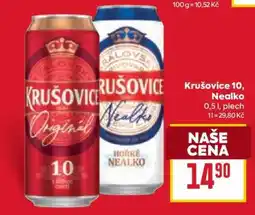 Billa Krušovice 10, Nealko nabídka