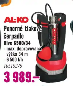 Hornbach AL-KO Ponorné tlakové čerpadlo nabídka
