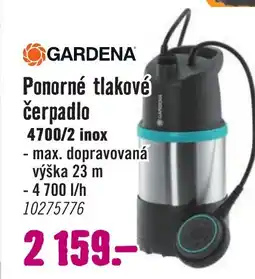 Hornbach Ponorné tlakové čerpadlo nabídka