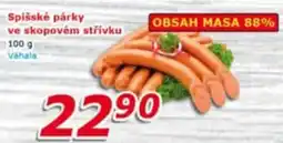 ESO MARKET Spišské párky ve skopovém střívku nabídka