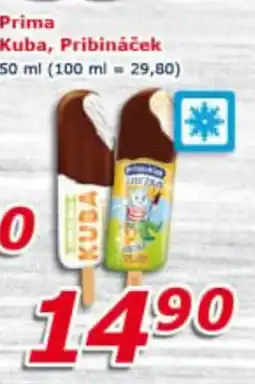 ESO MARKET Prima Kuba, Pribináček nabídka