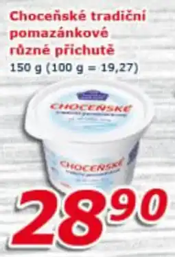 ESO MARKET Choceňské tradiční pomazánkové nabídka