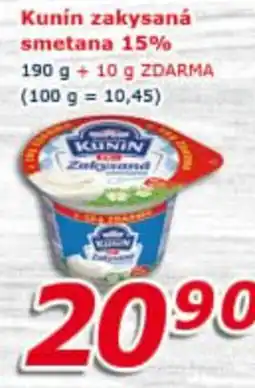 ESO MARKET Kunín zakysaná smetana 15% nabídka