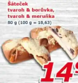 ESO MARKET Šáteček tvaroh & borůvka, tvaroh & meruňka nabídka