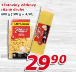 ESO MARKET Těstoviny Zátkovy nabídka
