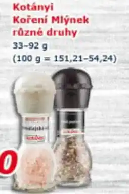 ESO MARKET Kotányi Koření Mlýnek nabídka