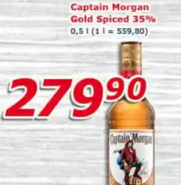 ESO MARKET Captain Morgan Gold Spiced 35% nabídka