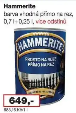 Barevný ráj Hammerite barva vhodná přímo na rez nabídka