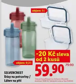 Lidl SILVERCREST Dózy na potraviny / Láhev na pití nabídka