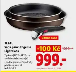 Lidl TEFAL Sada pánví Ingenio Light Cook nabídka