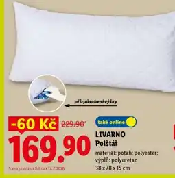 Lidl LIVARNO Polštář nabídka
