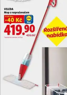 Lidl VILEDA Mop s rozprašovačem nabídka