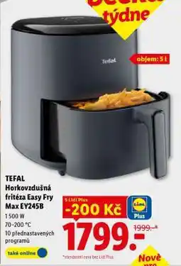 Lidl TEFAL Horkovzdušná fritéza Easy Fry Max EY245B nabídka