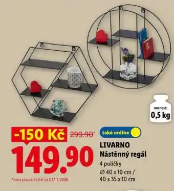 LIVARNO Nástěnný regál