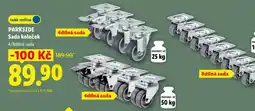 Lidl Parkside Sada koleček nabídka
