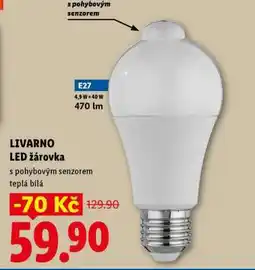 Lidl Livarno LED žárovka nabídka