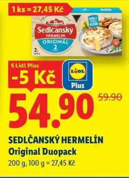 Lidl SEDLČANSKÝ HERMELÍN Original Duopack nabídka
